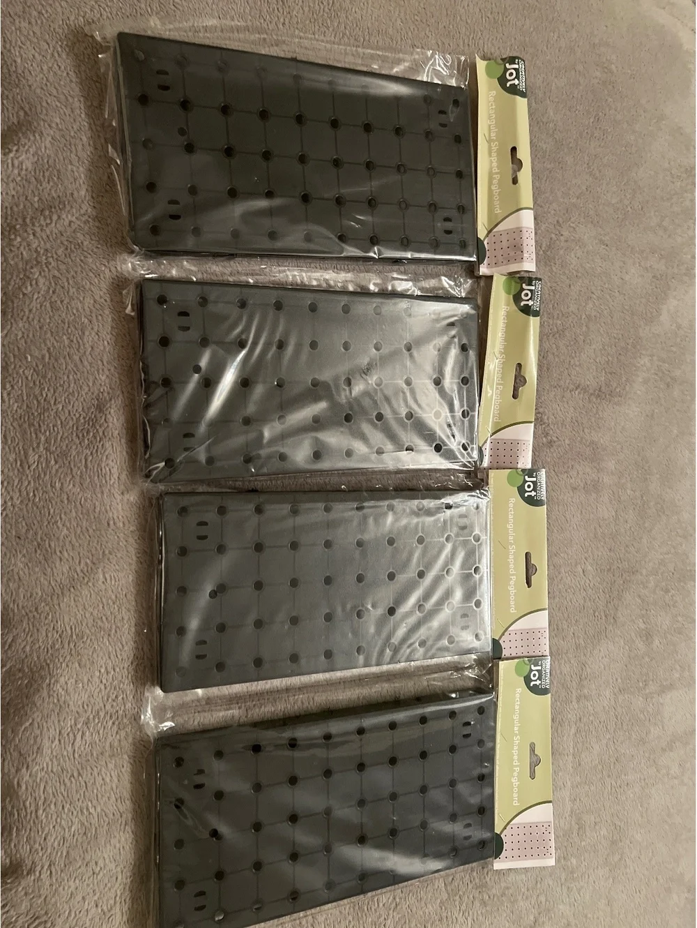 Creatively Organized by Jot Rectangular Shaped Pegboard Set